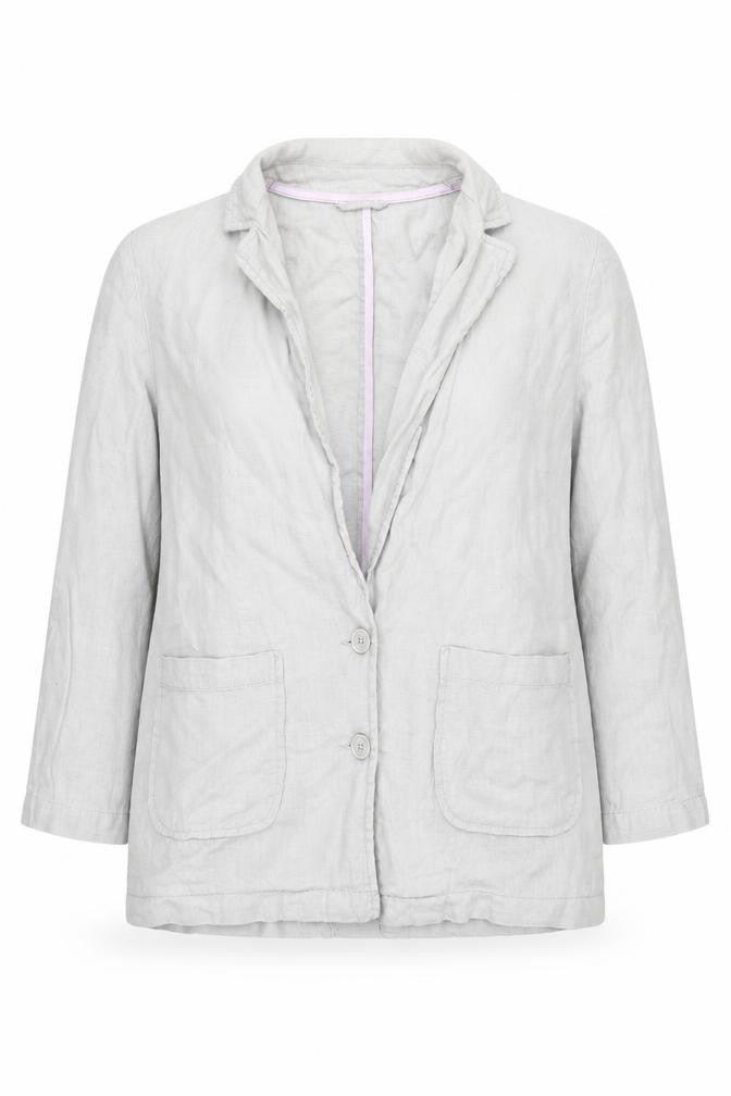Topshop Women’s Grey Linen Blazer Jacket Size 14