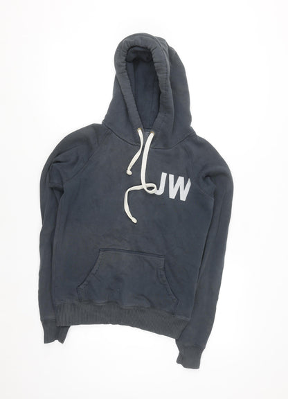 Jack Wills Women's Navy Blue Pullover Hoodie Size 8 Cotton Blend