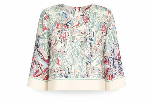 Front view of Gallery Women's Multicoloured XS Tunic Blouse 100% Polyester