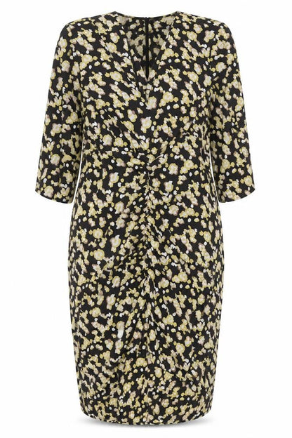 Next Womens Multicoloured Floral Ruched Midi Dress Size 20