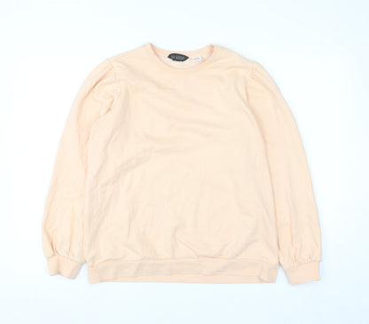 Avenue Women Peach Pullover Sweatshirt Size 12-14 Cotton Blend