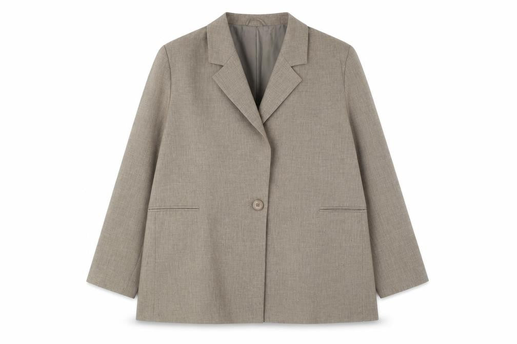Primark Cares Women’s Beige Single Breasted Blazer XL Polyester