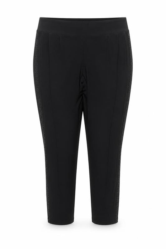 Klass Women’s Black Size 20 Stretch Tapered Trousers with Sequin Detail