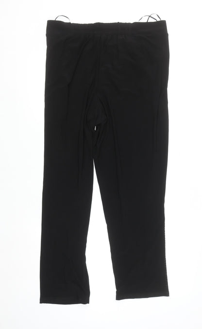 Klass Women’s Black Size 20 Stretch Tapered Trousers with Sequin Detail