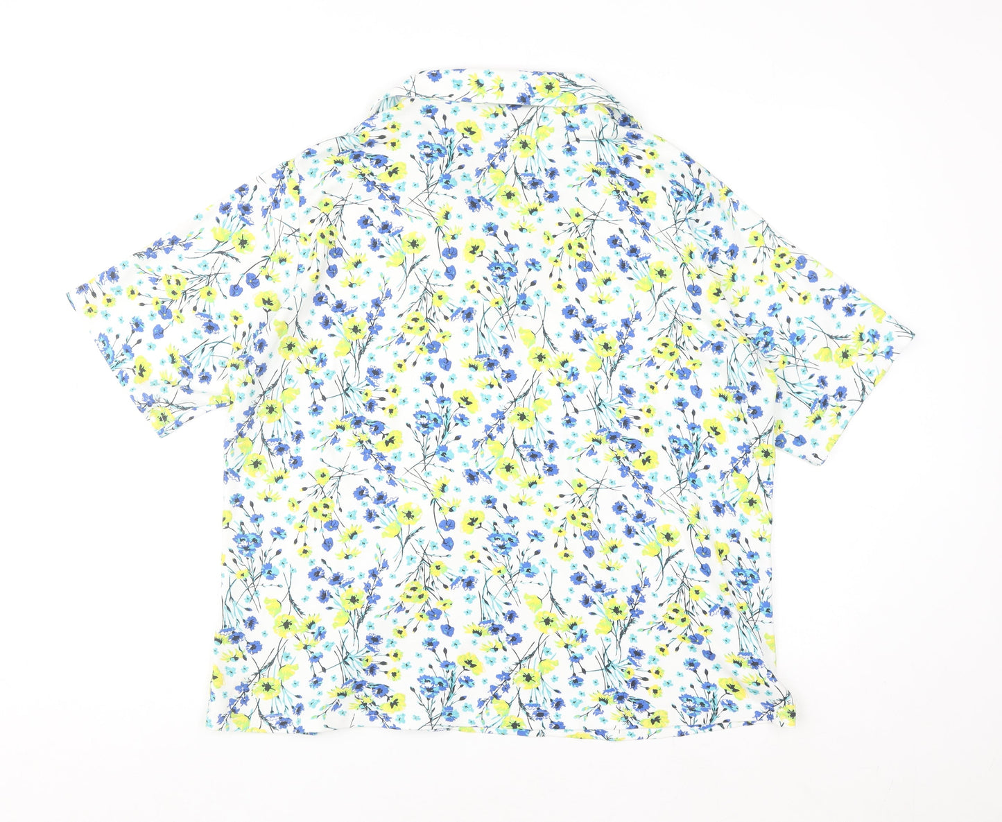 Isle Womens Multicoloured Floral Cotton Button-Up Shirt XL 22-24