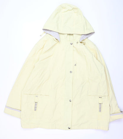 Mackintosh New England Women’s Yellow Hooded Rain Coat Jacket XL