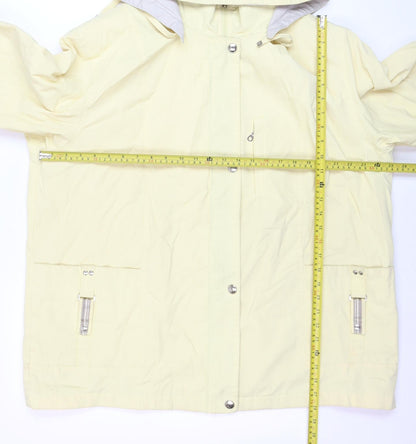 Mackintosh New England Women’s Yellow Hooded Rain Coat Jacket XL