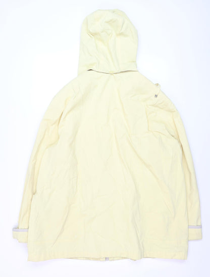 Mackintosh New England Women’s Yellow Hooded Rain Coat Jacket XL