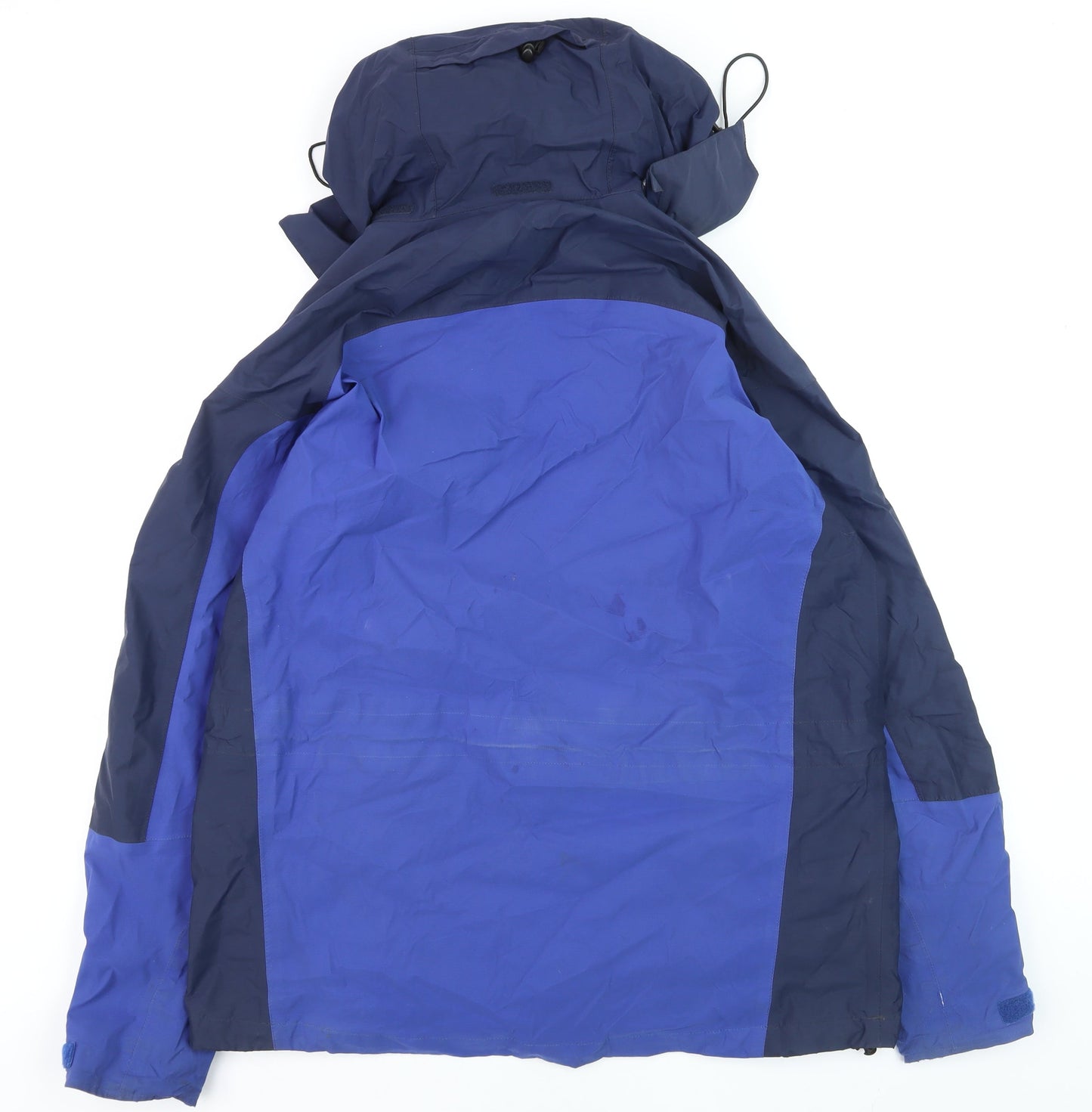 Berghaus Men Blue L Waterproof Hooded Hiking Parka Jacket Lined