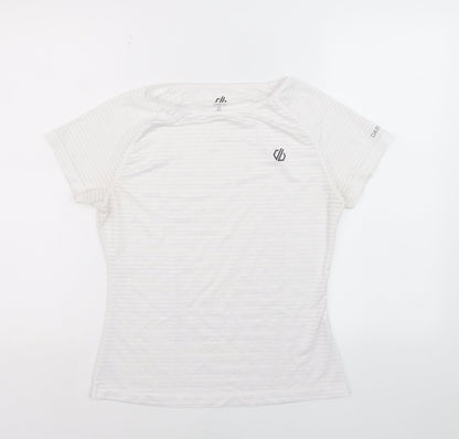 Dare 2b Womens White Short Sleeve Active T-Shirt Size 8