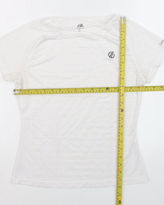 Dare 2b Womens White Short Sleeve Active T-Shirt Size 8