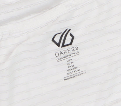 Dare 2b Womens White Short Sleeve Active T-Shirt Size 8