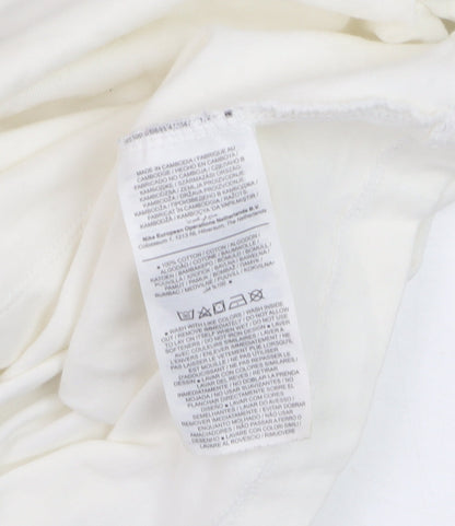 Nike Womens White XS Relaxed Fit Cotton Logo T-Shirt