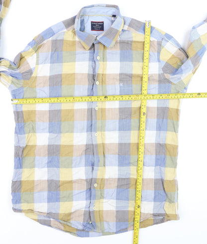 Casa Moda Men's Multicoloured Check Long Sleeve Casual Cotton Shirt L 42in