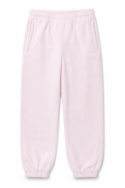Front view of Slazenger girls’ pink sweatpants, size 13, years elastic waist joggers