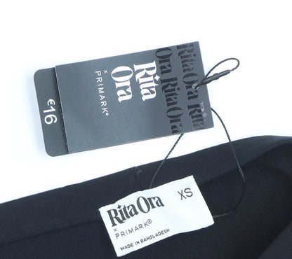 Primark Rita Ora Black Bubble Hem Short Skirt XS Womens