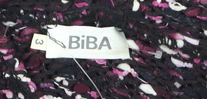 Biba Womens Multicoloured Chunky Knit Cardigan Size 14