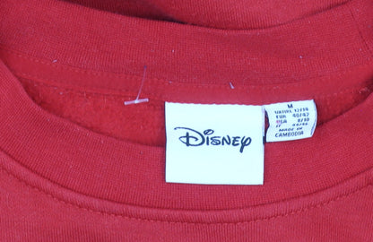 Disney Women Red Minnie Mouse Sweatshirt UK 12 M Crew Neck Pullover
