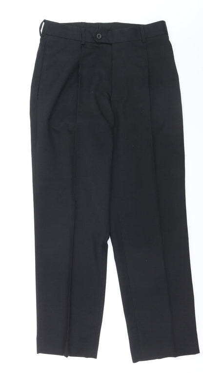 Cedarwood State Womens Black Straight Leg Trousers Size L