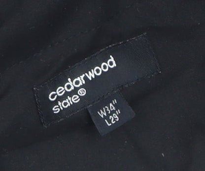 Cedarwood State Women's Black Regular Fit Dress Pants 34W 29L