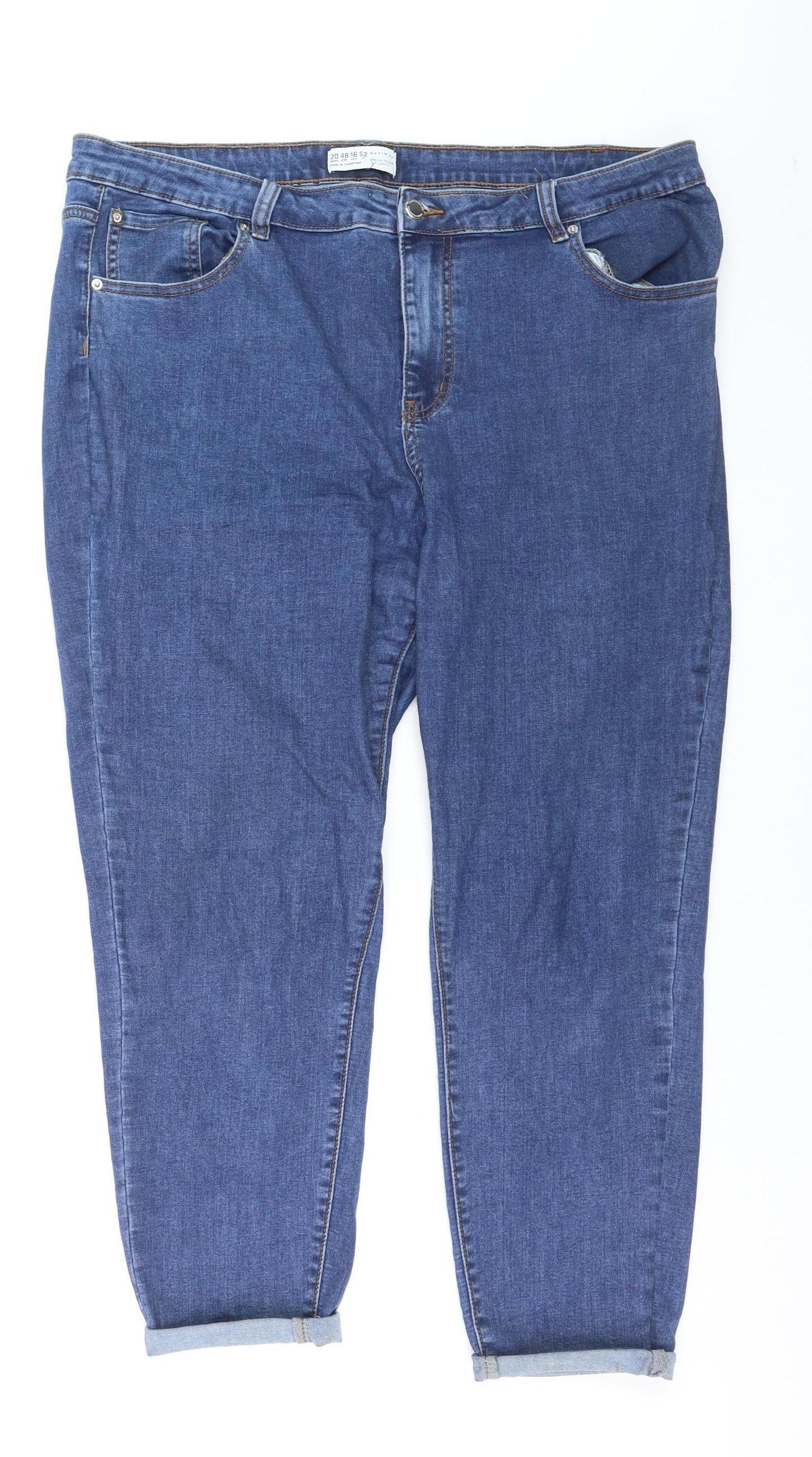 Primark Women’s Blue Size 20 Boyfriend Relaxed Denim Jeans