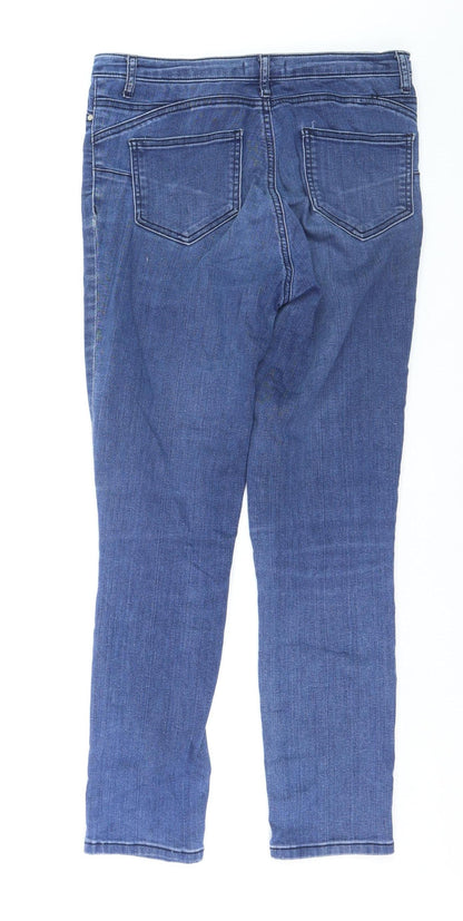 Gallery Womens Blue Slim Fit Mid Rise Skinny Jeans Size 12