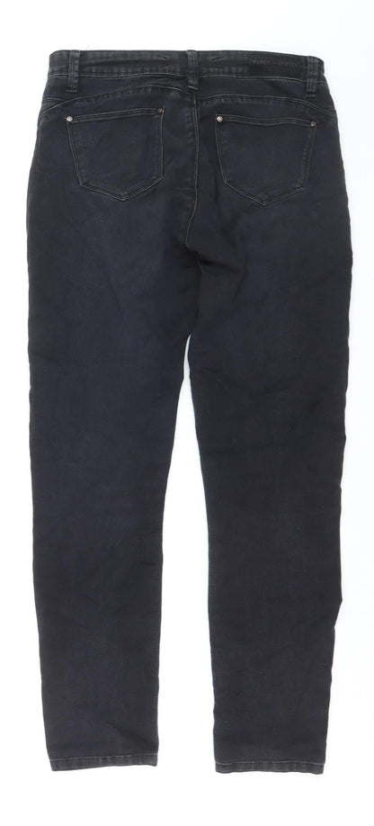 Paper + Stitch Women Black Skinny Jeans Size 30R Mid Rise Stretch Denim
