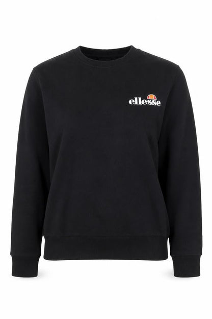 Ellesse Womens Black Crew Neck Pullover Sweatshirt UK 12