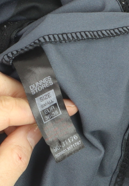 Dunnes Stores Women's Black Camo Full Zip Track Jacket Size 8