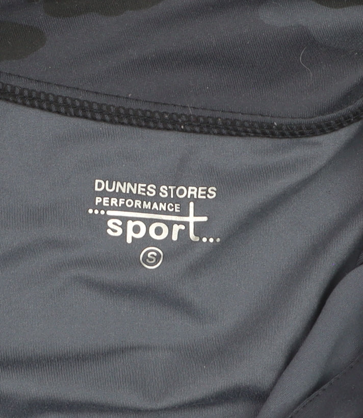 Dunnes Stores Women's Black Camo Full Zip Track Jacket Size 8
