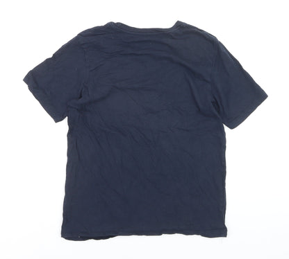 Jack & Jones Boys Blue Logo T-Shirt 14 Years Short Sleeve Cotton Top