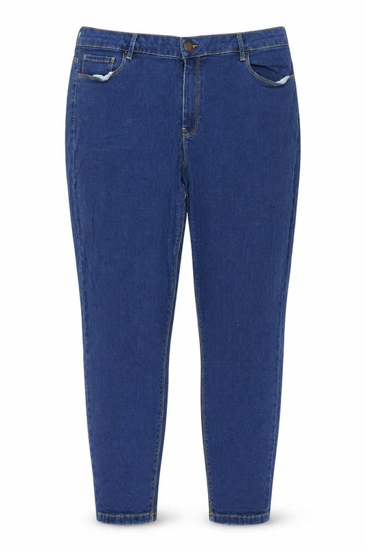 Front view of ASOS Women’s Blue Skinny Denim Jeans, size UK 20, L30 Stretch Cotton