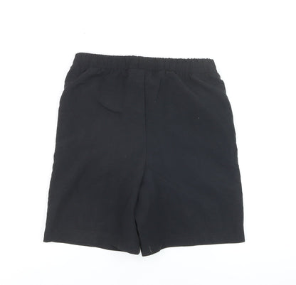 Slazenger Boys Black 11-12 Years Athletic Shorts Elastic Waist Lightweight