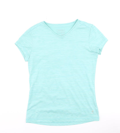 Energetics Women's Blue V-Neck Quick Dry T-Shirt Size S