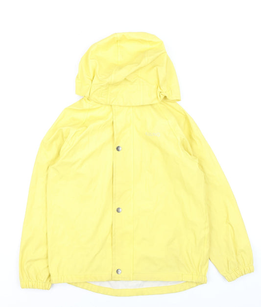 Kuling Boys Yellow Waterproof Hooded Rain Coat 9-10 Years
