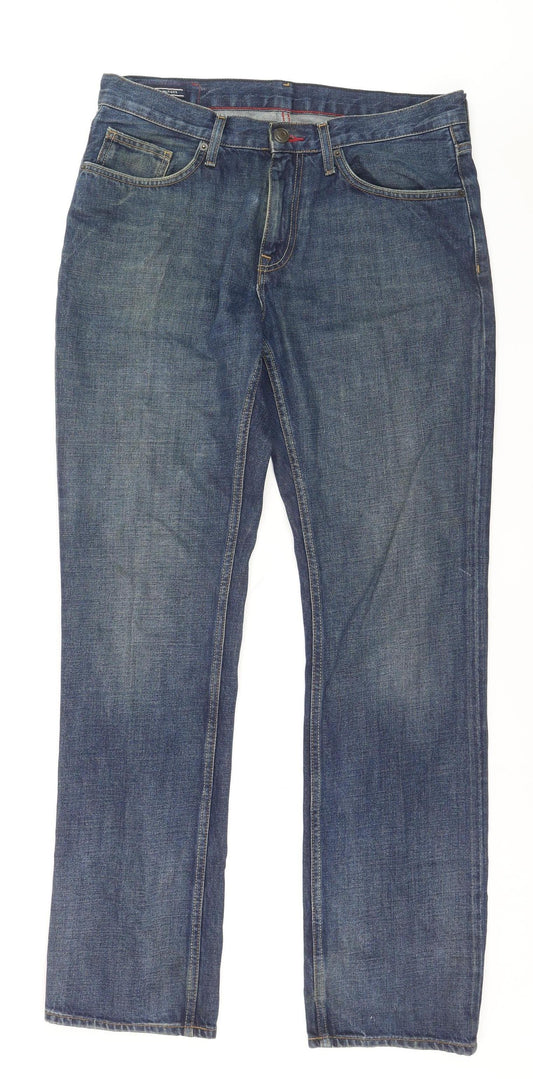 Tommy Hilfiger Men's Blue Regular Straight Denim Jeans 34W 32L