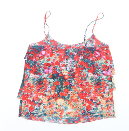 Oasis Womens Multicoloured Floral Camisole Top Size 10