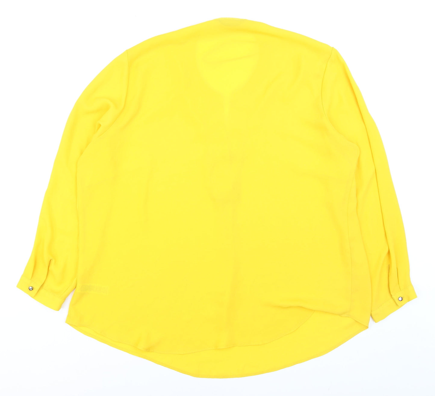 Dunnes Women’s Yellow Long Sleeve Tunic Blouse XL