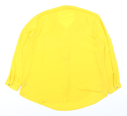 Dunnes Women’s Yellow Long Sleeve Tunic Blouse XL
