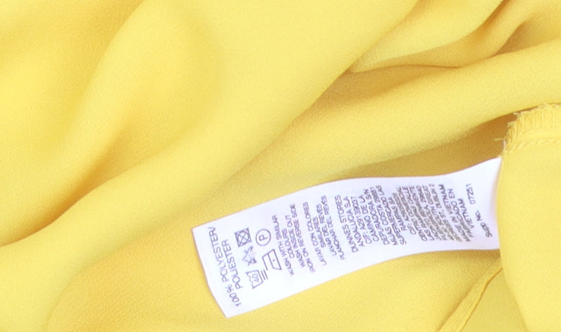Dunnes Women’s Yellow Long Sleeve Tunic Blouse XL