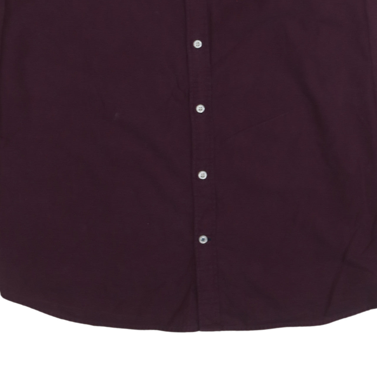 Tommy Hilfiger Men’s Purple Button-Down 2XL Cotton Shirt New York Fit