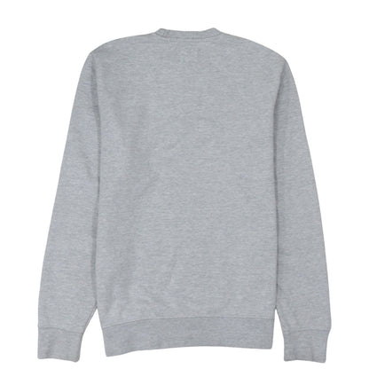 Champion Men's Grey Crew Neck Embroidered Logo Sweatshirt M