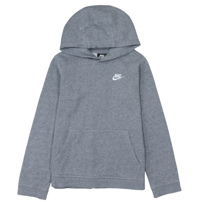 Nike Boys Grey Pullover Fleece Hoodie L 147-158cm Hooded Sweatshirt