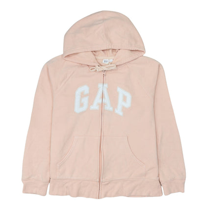 GAP Women Pink Full Zip Hoodie Small Cotton Blend Casual