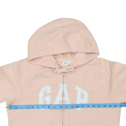 GAP Women Pink Full Zip Hoodie Small Cotton Blend Casual
