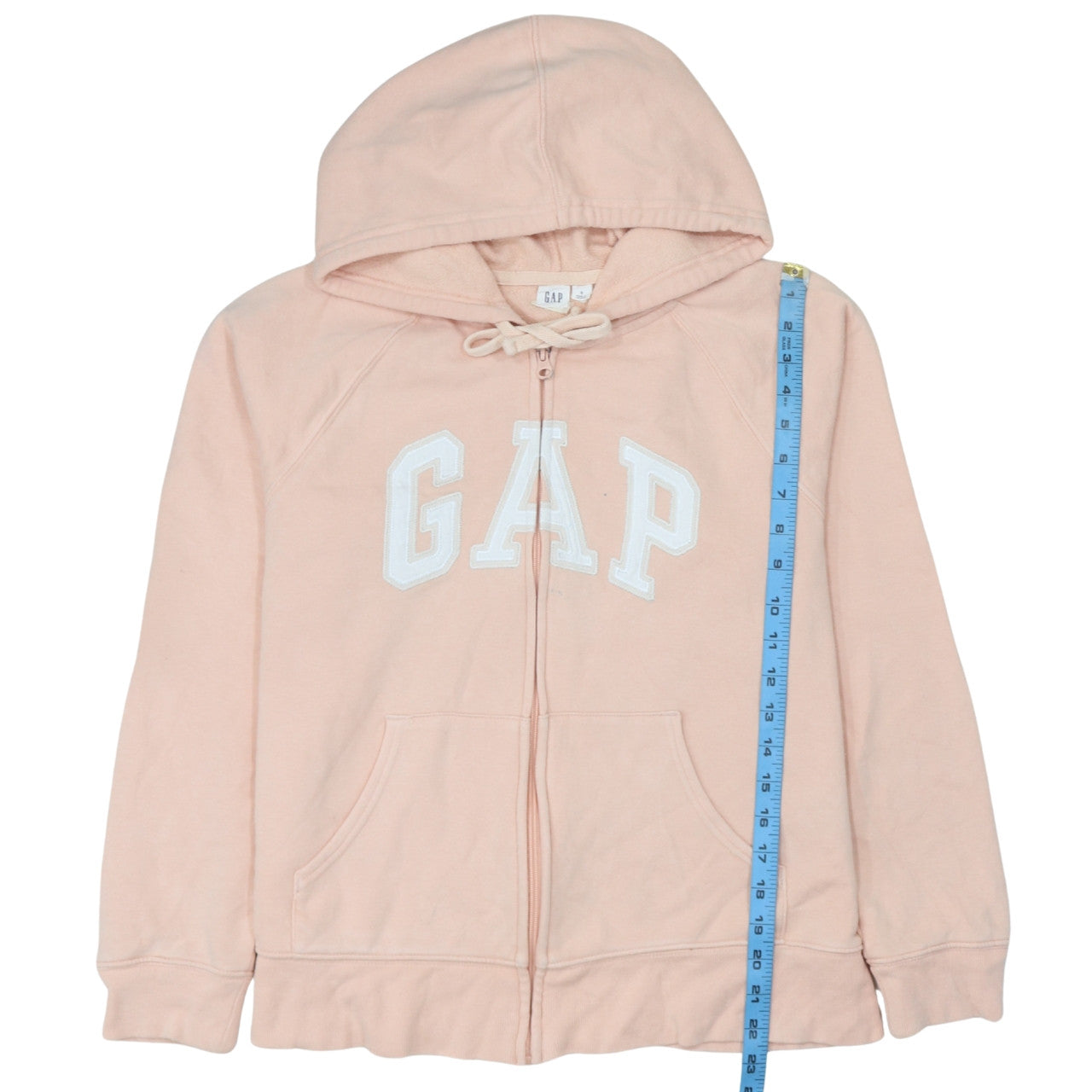 GAP Women Pink Full Zip Hoodie Small Cotton Blend Casual