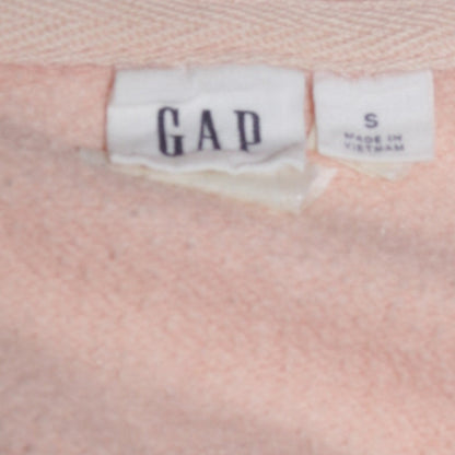GAP Women Pink Full Zip Hoodie Small Cotton Blend Casual