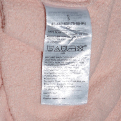 GAP Women Pink Full Zip Hoodie Small Cotton Blend Casual