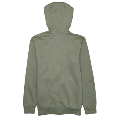 Adidas Boys Green Full Zip Hoodie 13-14 Years Regular Fit Sportswear