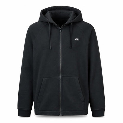 Nike Men's Black Full Zip Hoodie Jacket Size L Regular Fleece